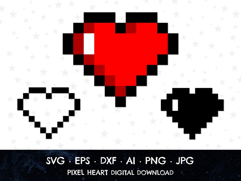 Free Free Pixel Heart Svg 580 SVG PNG EPS DXF File