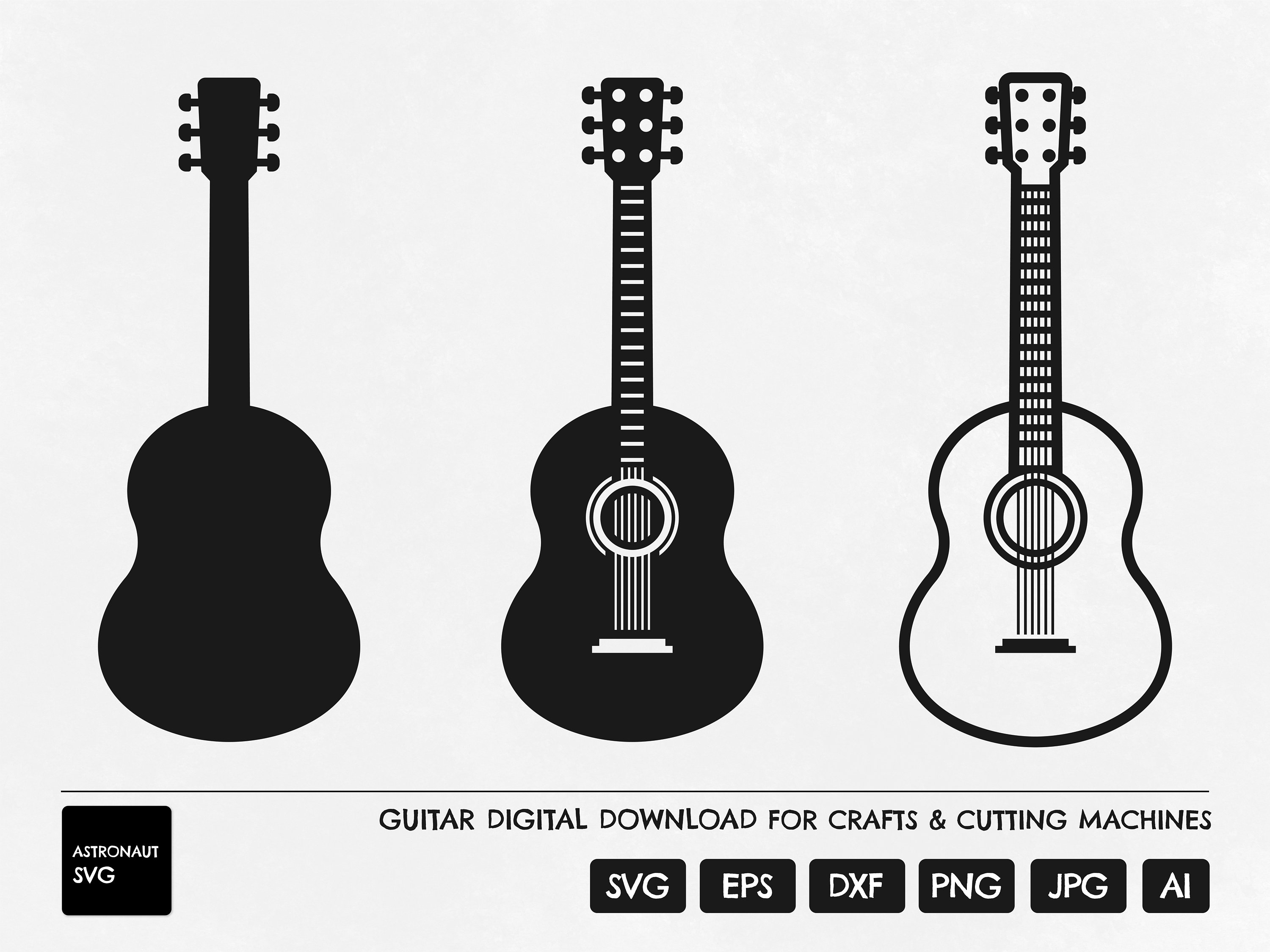 Guitar svg, Guitar pick svg cut file silhouette print logo