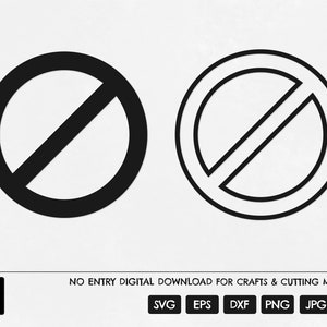 No Entry SVG, No Sign SVG, Restricted Access SVG, No Entry Cricut, No Entry Laser Cut, No Access Clip Art, No Entry Sign, Do Not Enter Svg
