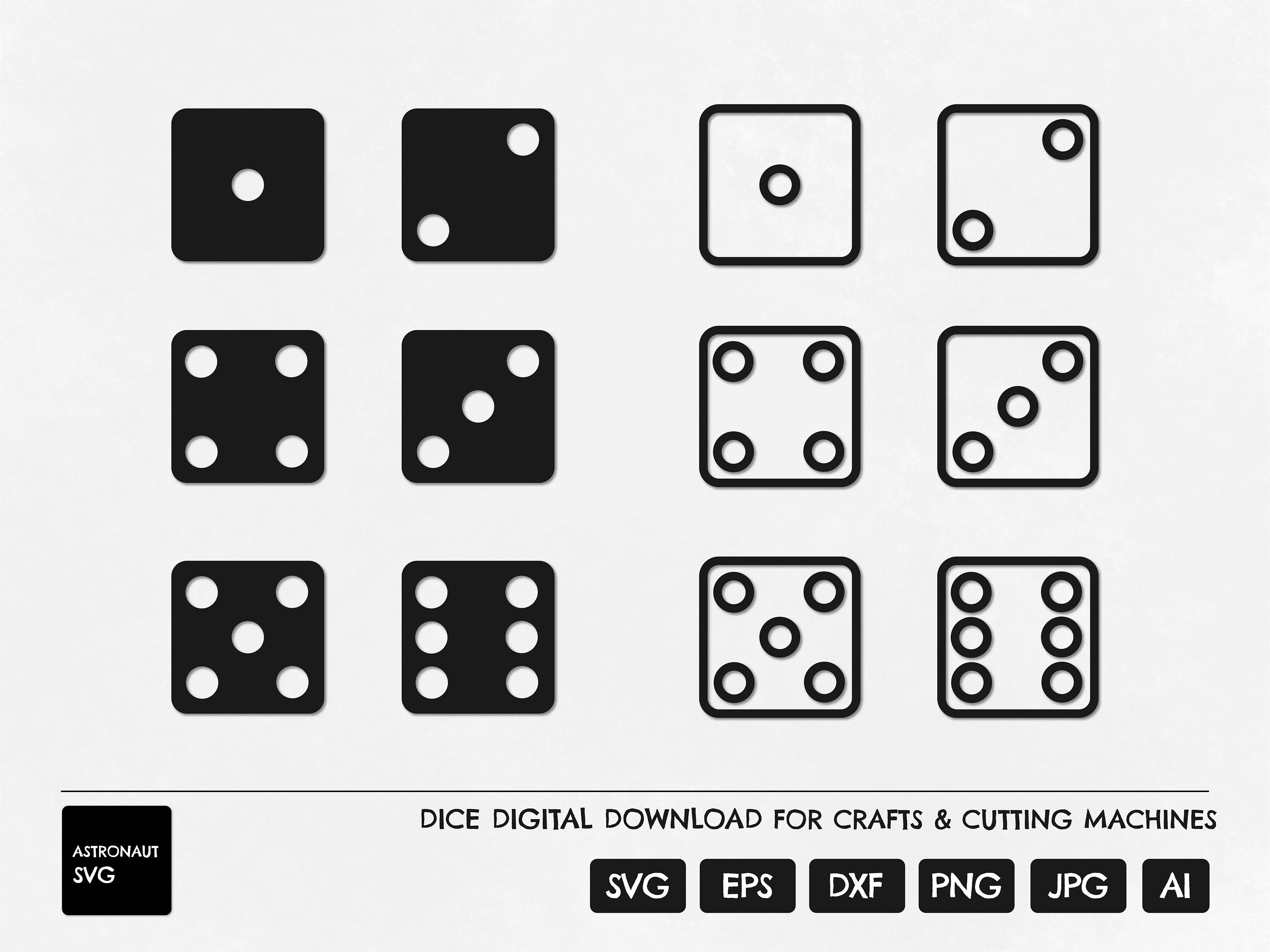 Dice SVG Board Game SVG Dice Cut File Dice Cricut Dice Etsy Canada