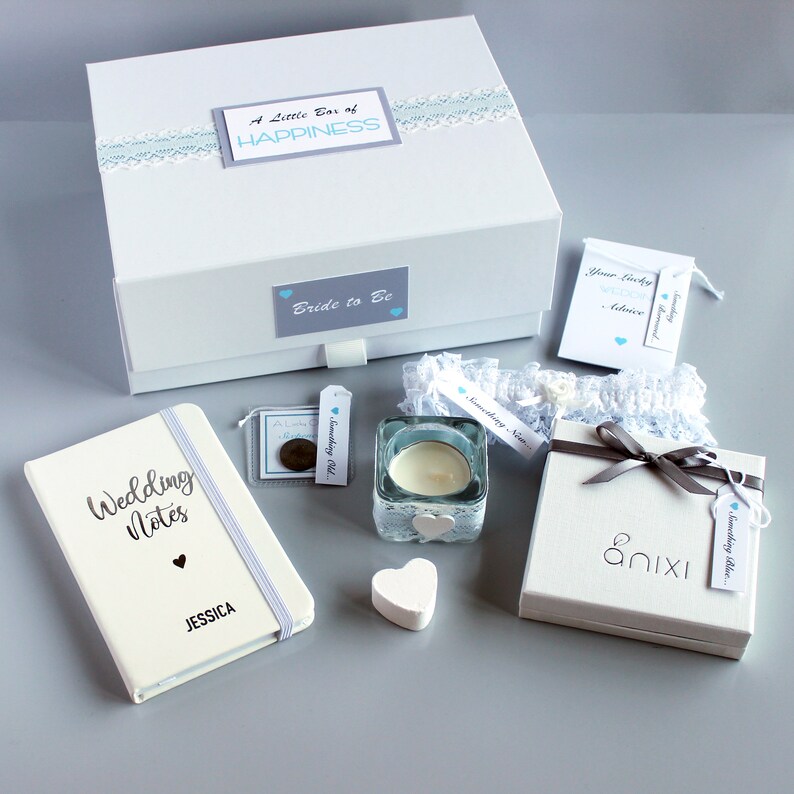 Bride to Be Gift Box Something Old New Borrowed Blue Bridal - Etsy UK