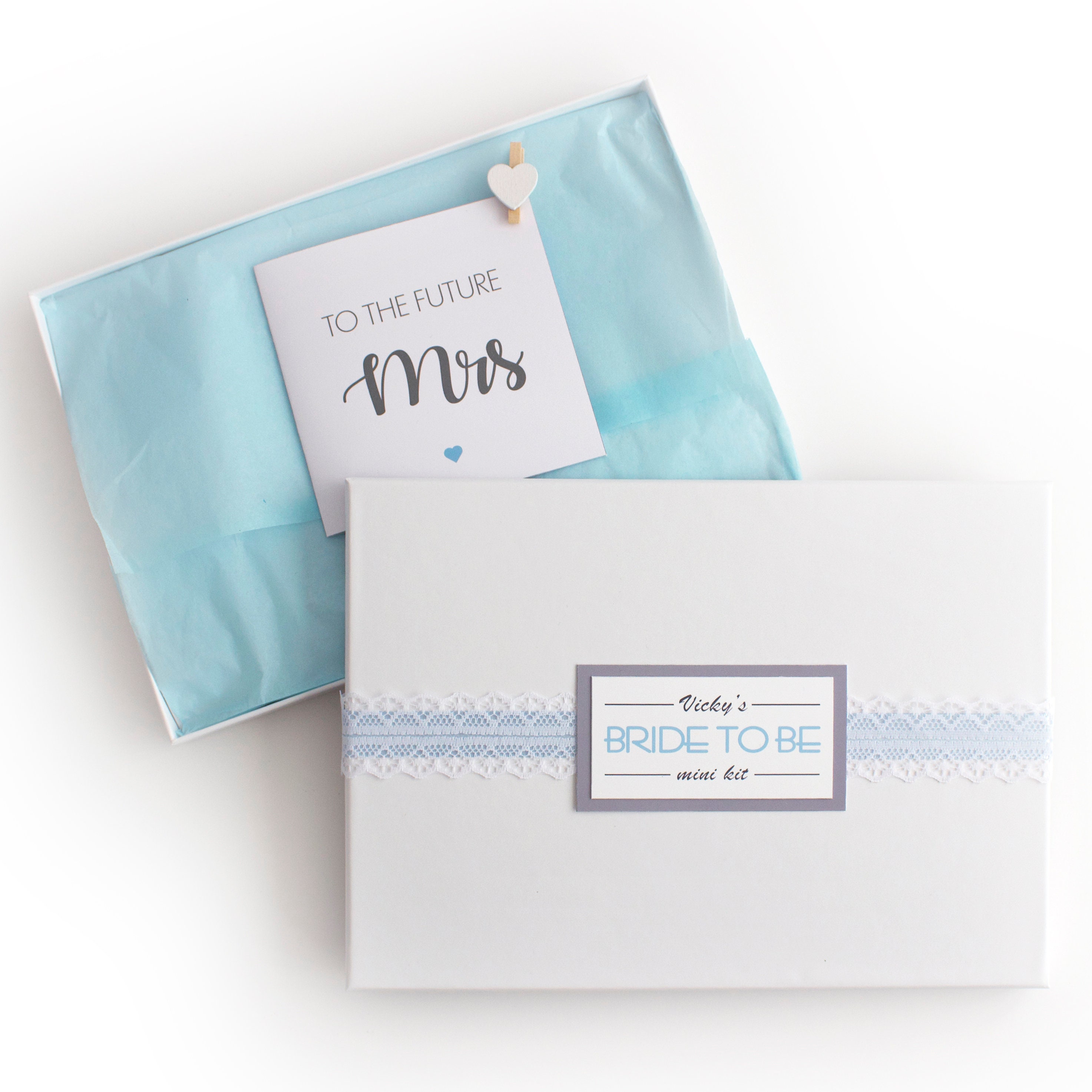 Bride to Be Box, Something Old, New, Borrowed, Blue, Letterbox Gift ...