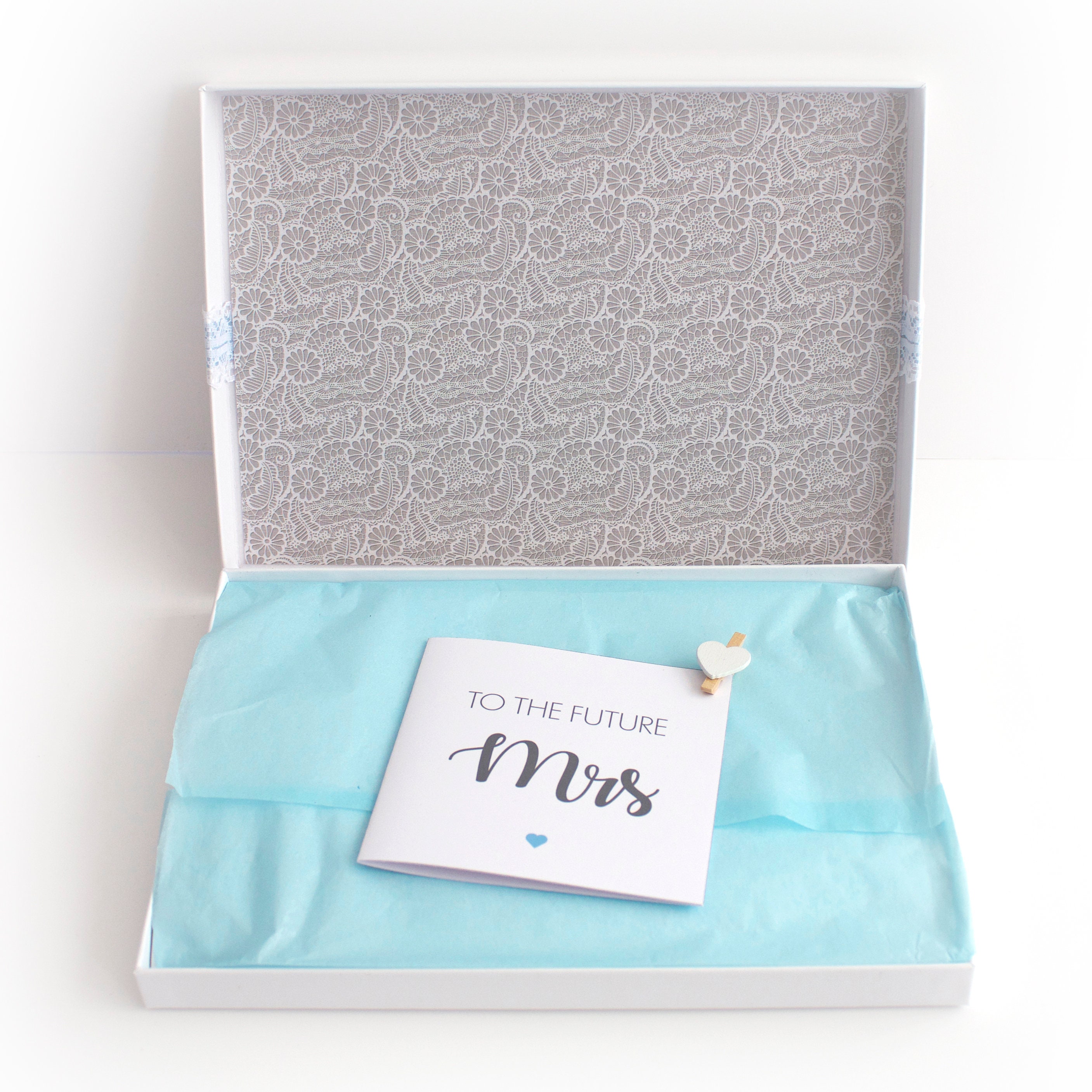 Bride to Be Box, Something Old, New, Borrowed, Blue, Letterbox Gift ...