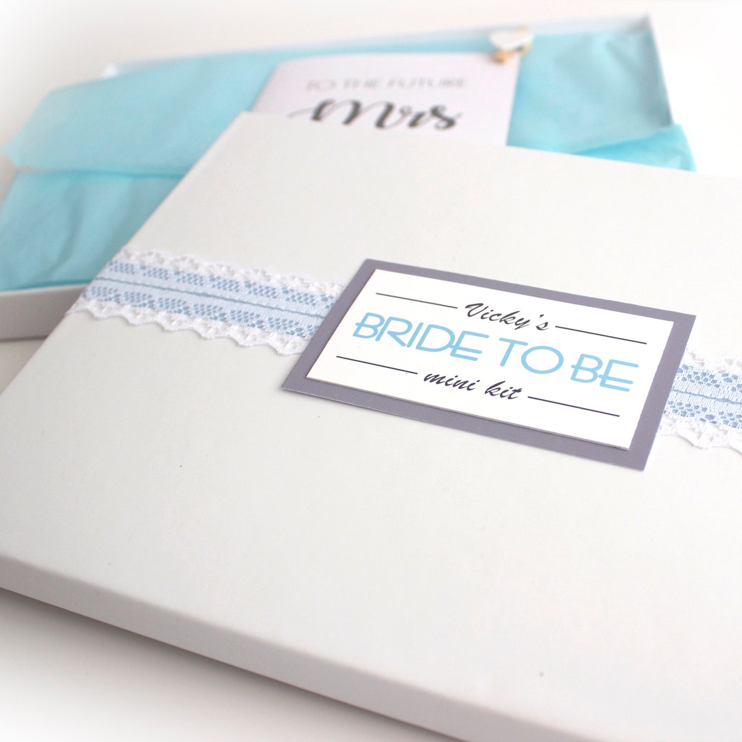 Bride to Be Box, Something Old, New, Borrowed, Blue, Letterbox Gift ...