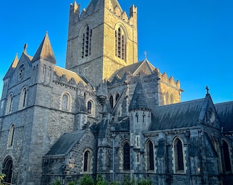 Christ Church Cathedral Wall Art | Dublin Ireland Architecture Photography | Historic Cathedral Print