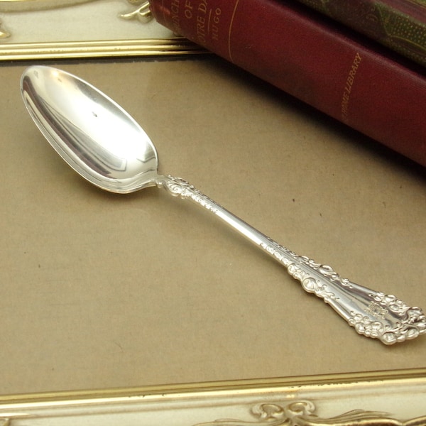 1847 Rogers Bros. Berkshire  Spoon, Vintage Silver Plate, Berkshire Pattern, Silver Plate Spoon, Vintage Flatware, Silverplated, 1847 Rogers