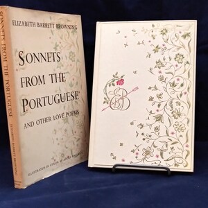 Sonnets from the Portuguese by Elizabeth Barrett Browning 1954. Hardcover in very good condition. Illustrations in color. Binding tight.