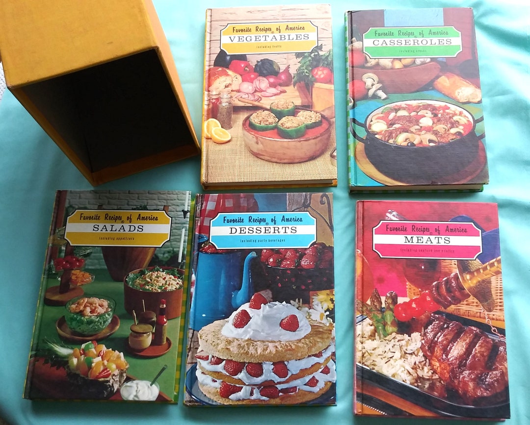 Vintage favorite Recipes of America Cookbook 5-volume Set 1968 Very