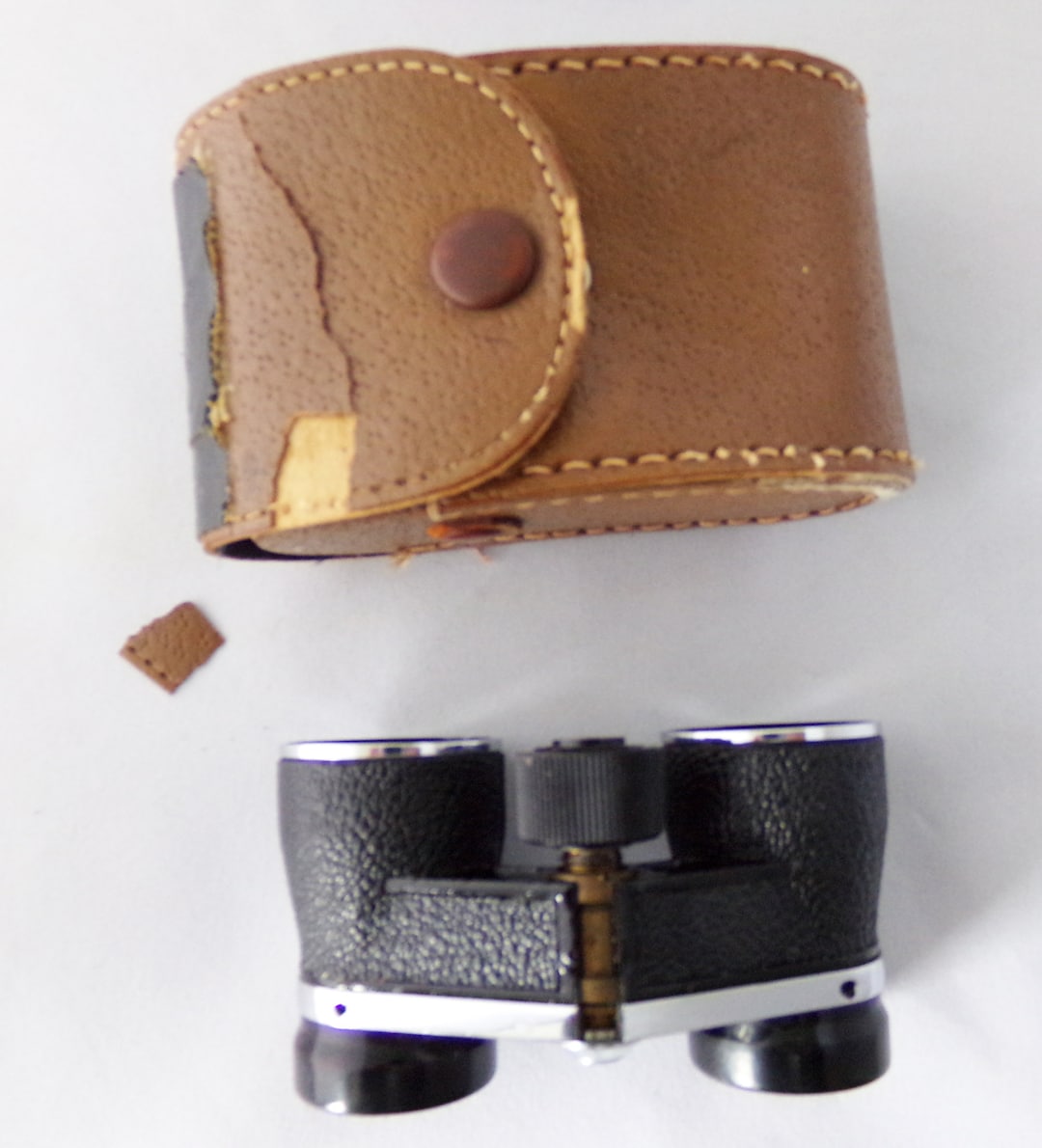 Vintage Swift Stadium Binocular With Pigskin Case, Vintage Opera