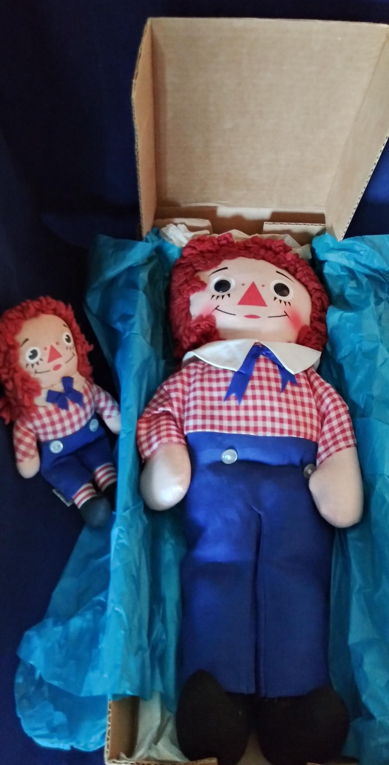 その他 RAGGEDY ANDY Dole Vintage Large Raggedy Ann And Andy Doll By Johnny Gruelle
