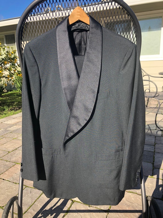 Vtg BROOKS BROTHERS 41S Shawl Collar 3-Piece Tuxed