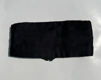 Vtg Black Cummerbund for Tuxedo/Black Tie #3