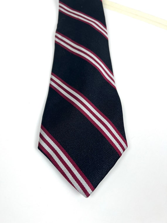 Vtg LIBERTY of London Striped Repp Tie - image 1