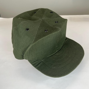 Vtg 60s Vietnam War OD Green Baseball Cap by Thanh-Ha Tailor of Saigon