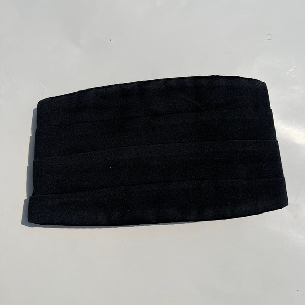 Vtg Black Cummerbund for Tuxedo/Black Tie #4