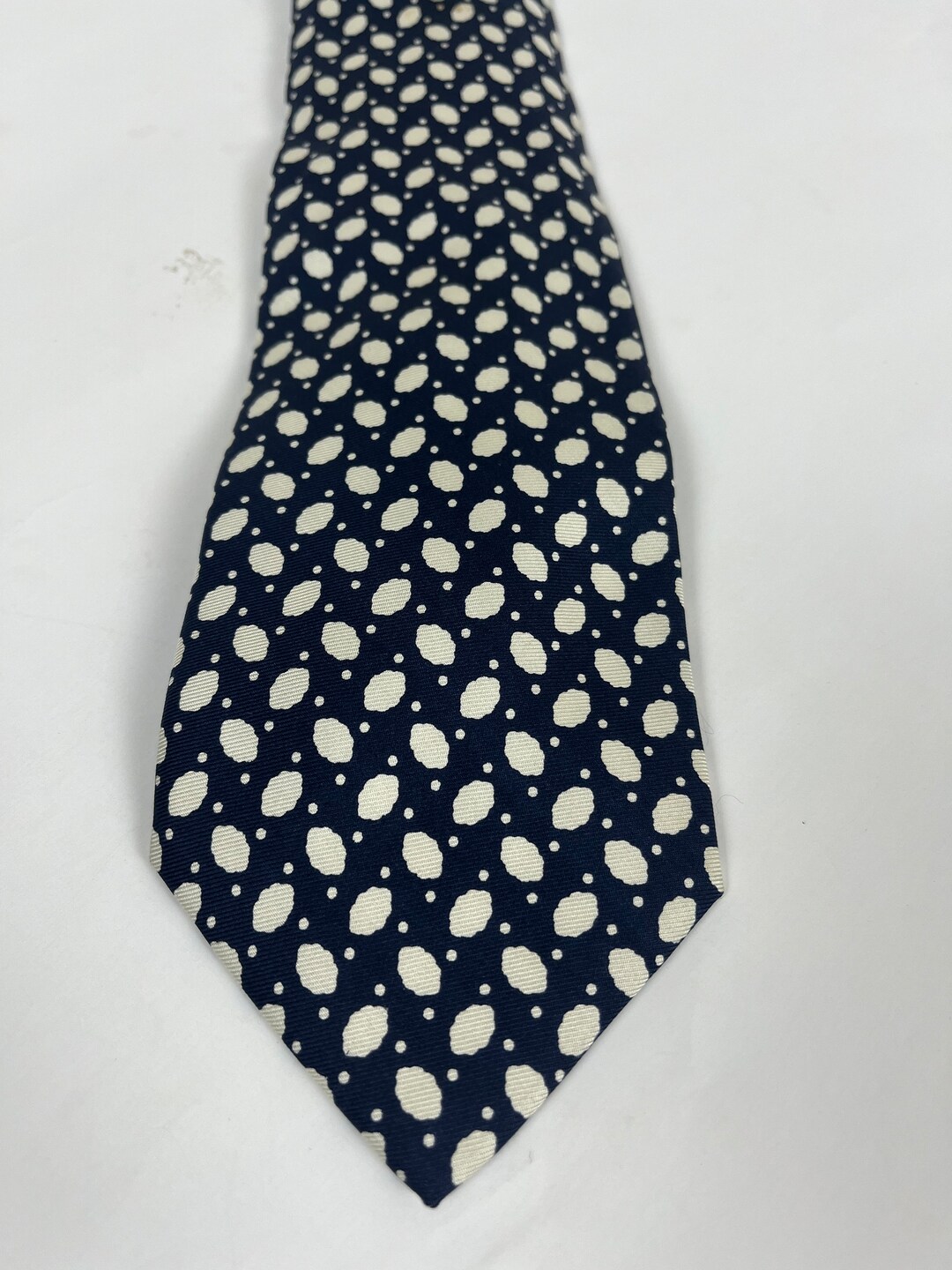 Vtg BROOKS BROTHERS MAKERS Blue & White Silk Tie - Etsy