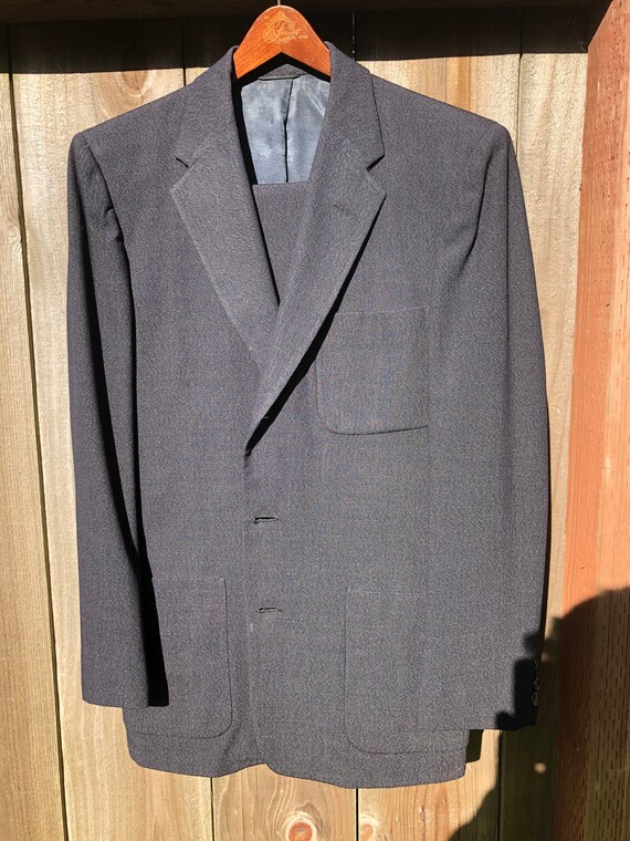 Vtg 50s 36R Atomic Fleck 2-Piece Suit