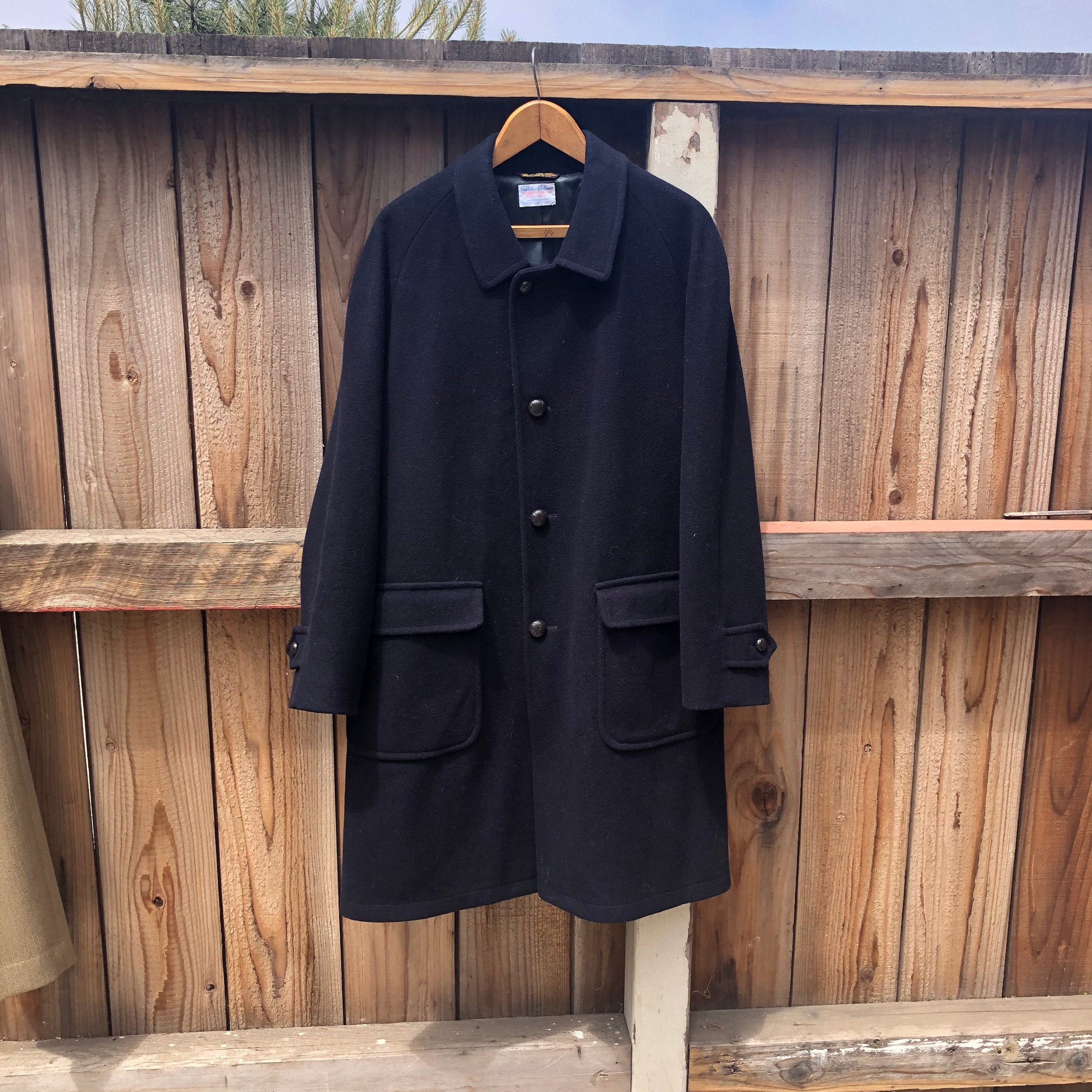 heavy wool overcoat