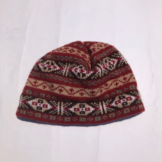 Vtg Fair Isle Scotland Knit Watch Cap 