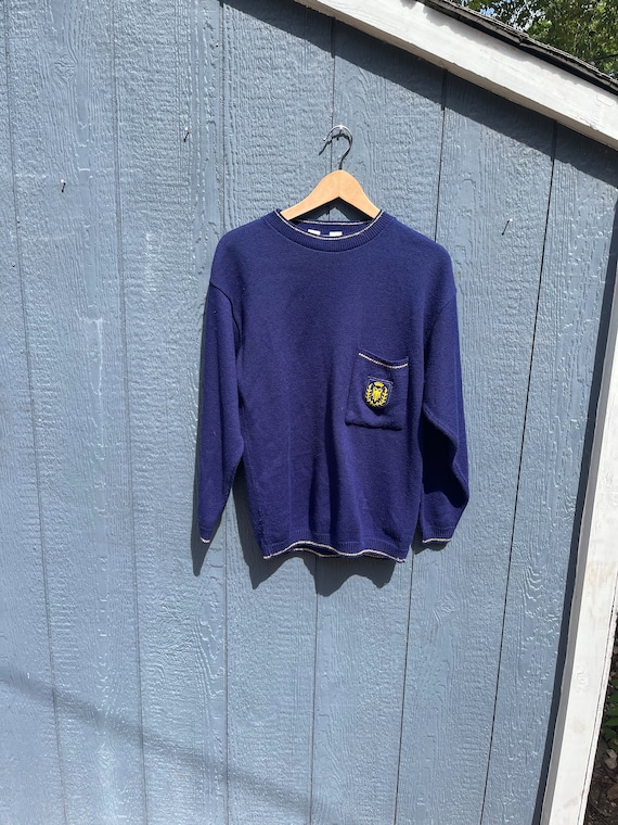 Vtg 60s Large Blue Sweater by ‘Anthony Richards’