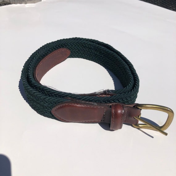 Vtg 40 L.L. BEAN Forest Green Braided 