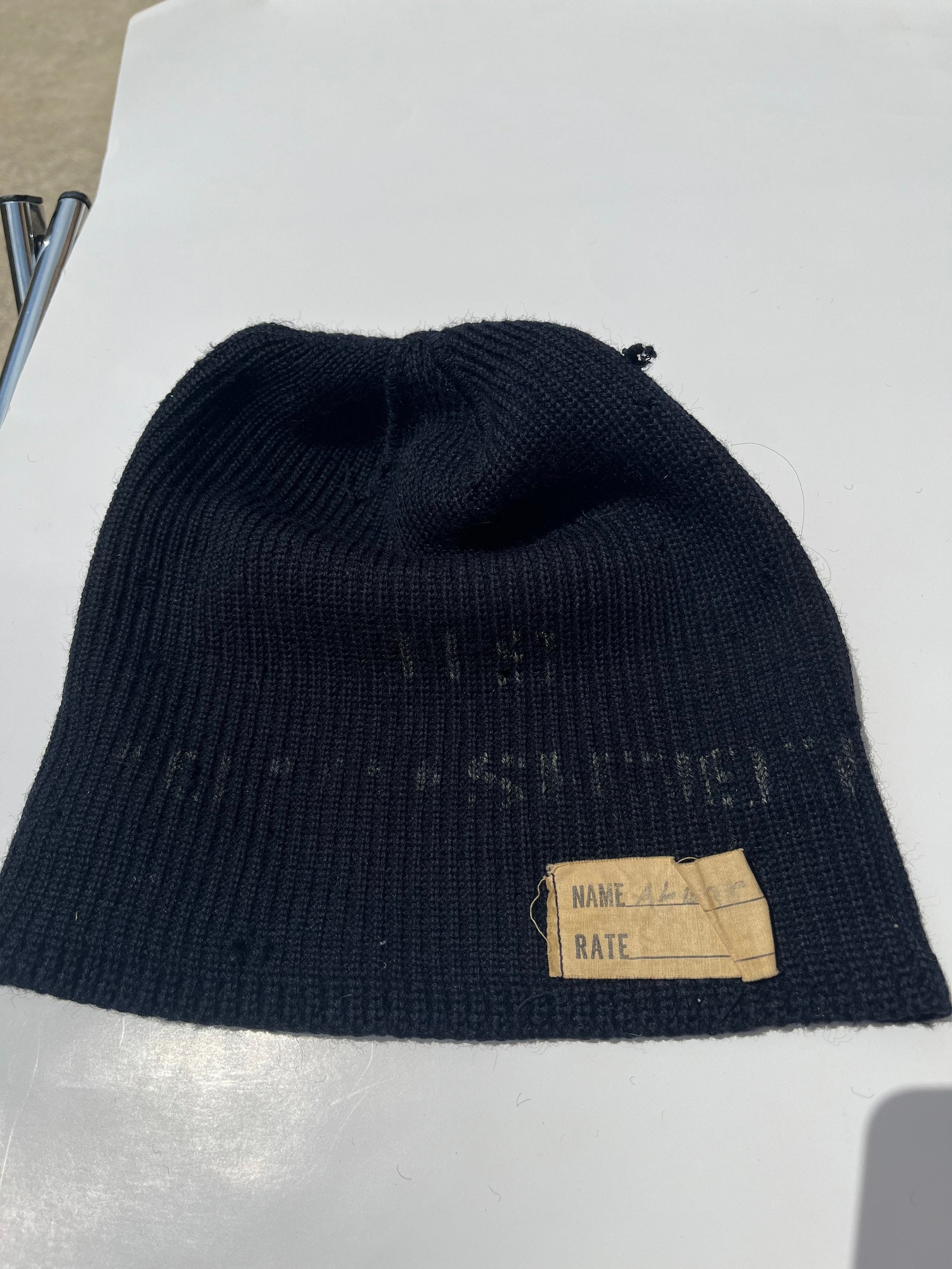 Vtg 1940s WWII Navy Wool Knit Watch Cap Toque - Etsy 40's～ U.S.