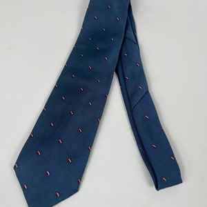 Vtg 70s Regatta Blaue Emblem/Foulard Krawatte Bild 2