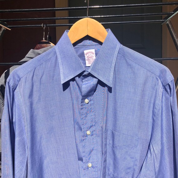 Vtg BROOKS BROTHERS Makers 16-5 Blue 