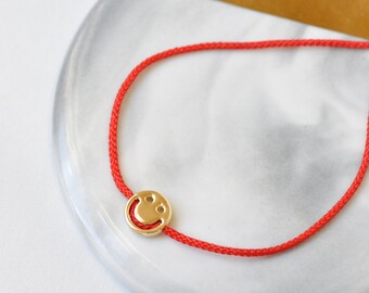 Smiley Face Bracelet Friendship String Bracelet Friendship