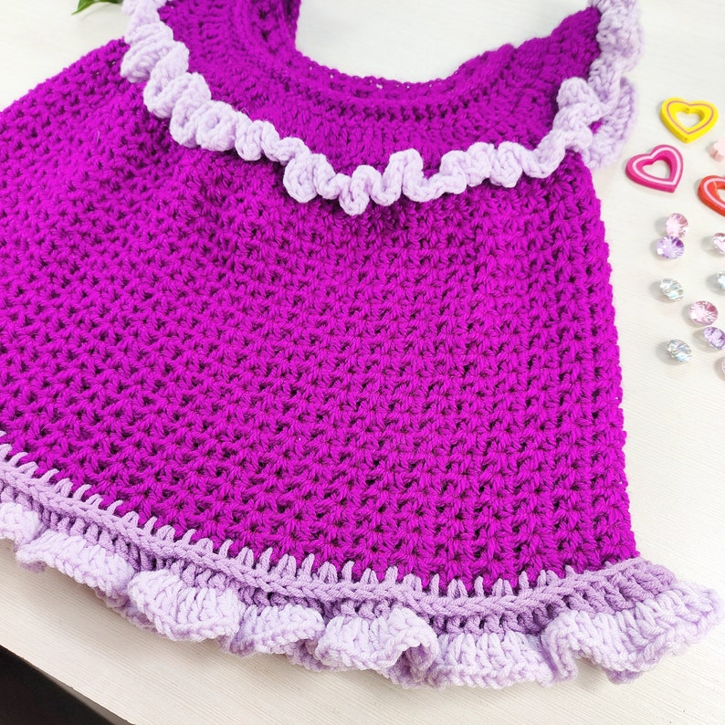 Crochet PATTERN Baby Girl Blossom Dress 09 Years Etsy