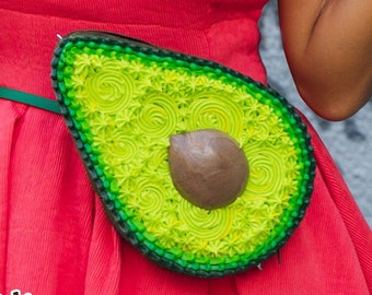 AVOCADO Fanny Pack / Purse, sac à main végétalien, sac à main d'avocat, sacs à main d'avocat, sac d'avocat, sacs d'avocat, sac végétalien, tenue végétalienne, gâteau à l'avocat