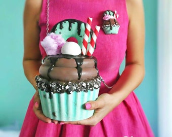 cupcake diamond purse