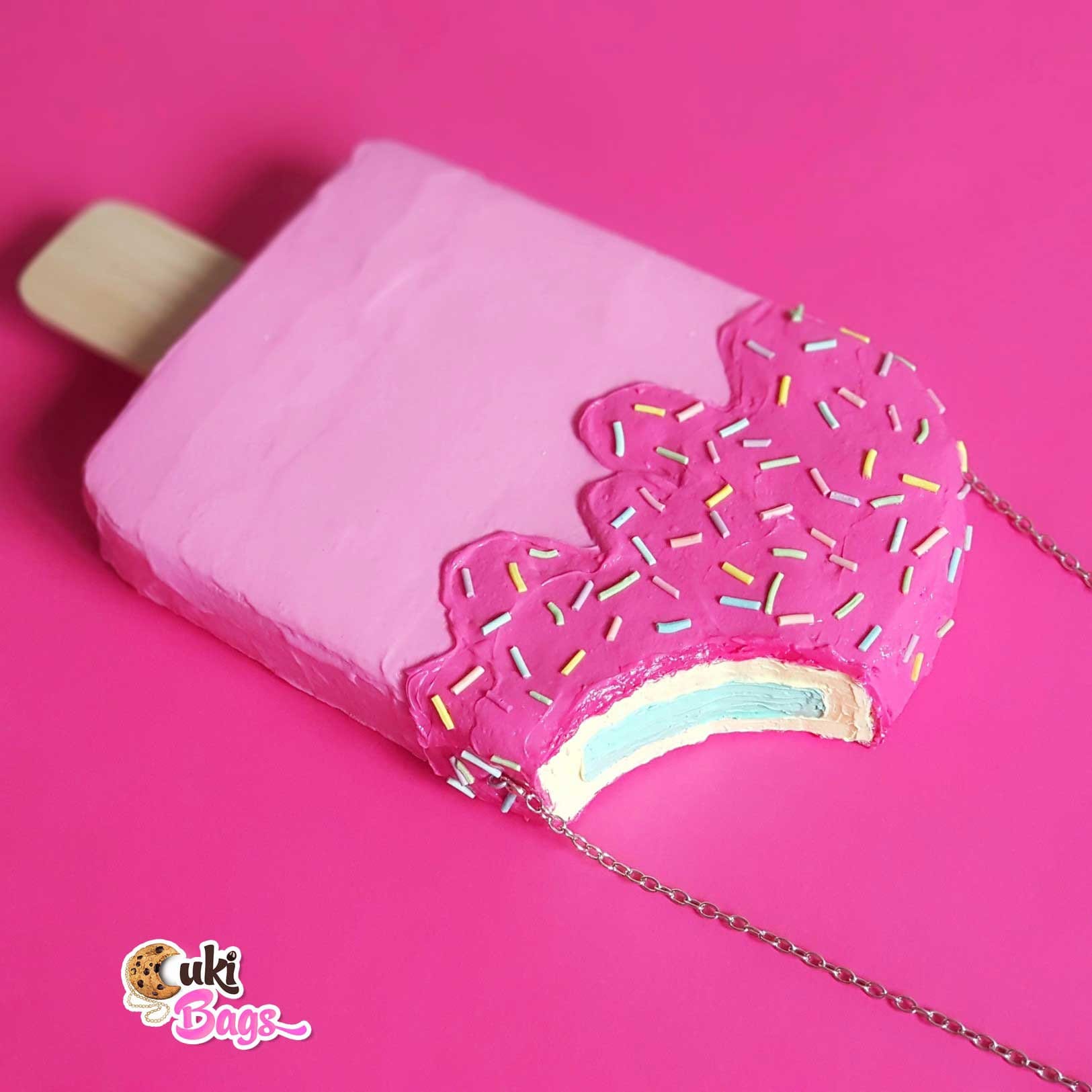 Strawberry Ice Cream Popsicle BAG / PURSE / CLUTCH Custom Etsy