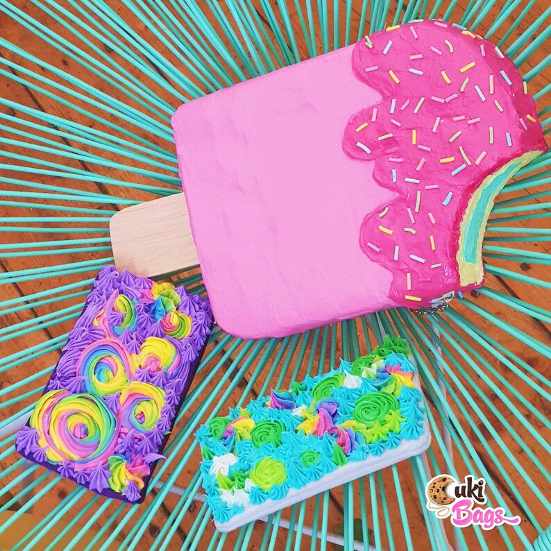 colorful wallet Rainbow statement Purple Frosting Wallet WALLET COIN PURSE rainbow wallet novelty wallet handmade wallet Turquoise