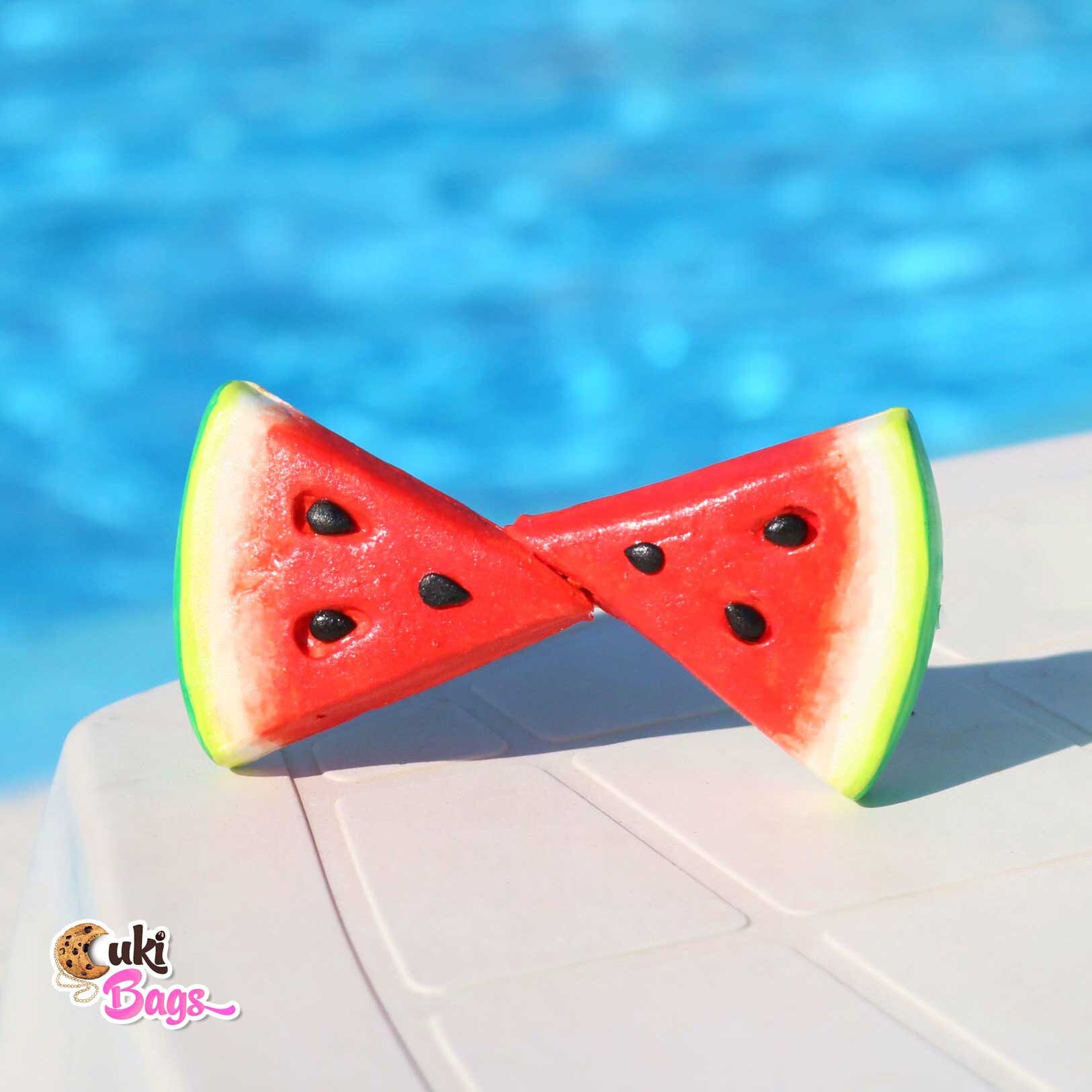 Watermelon Slices BOW TIE Watermelon Bow Tie Unique Bow Etsy