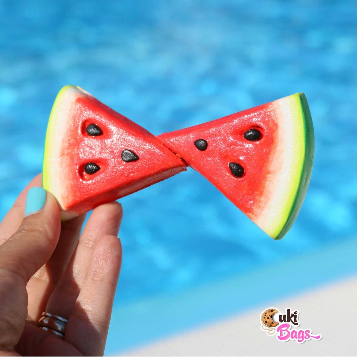 Watermelon Slices BOW TIE Watermelon Bow Tie Unique Bow Etsy