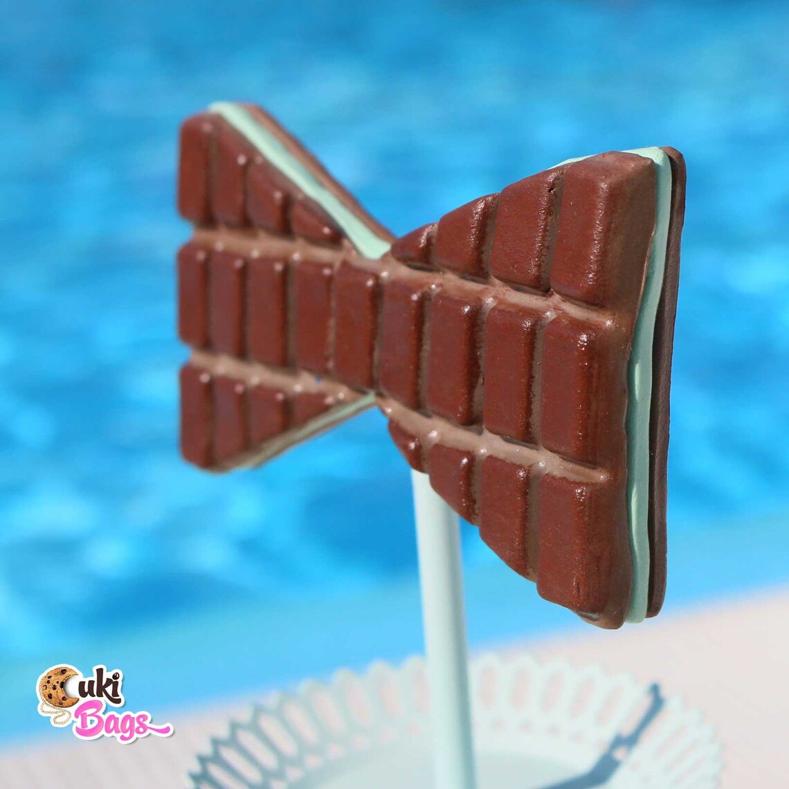 White Chocolate BOW TIE Biscuit Bow Tie Biscuits Biscuit Etsy