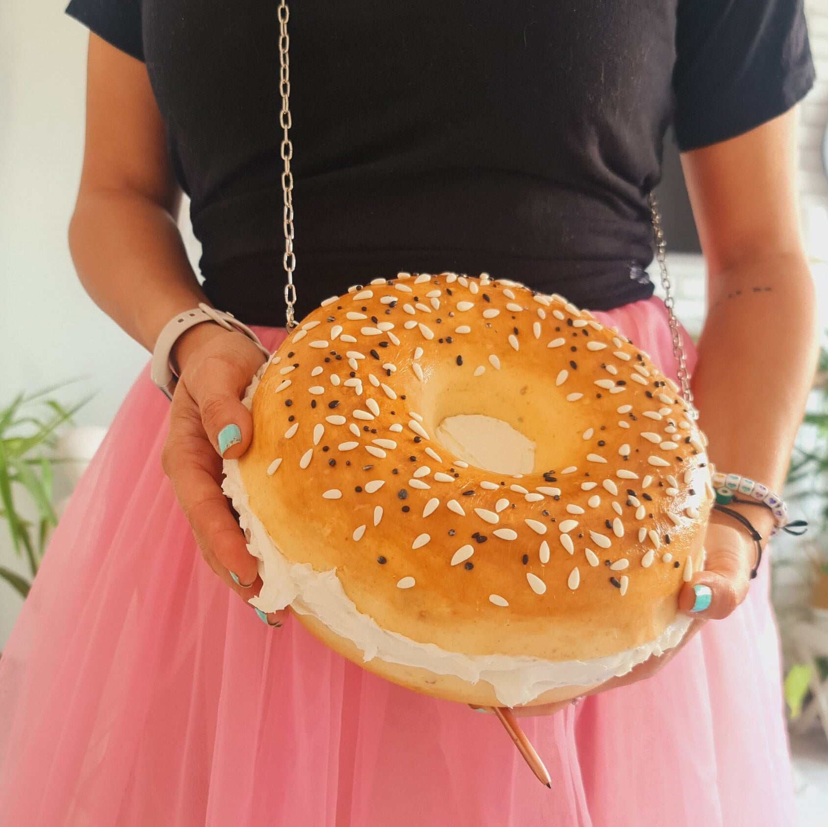 ★FLCT★ Cream and Bagel Bag_Black Just for fun comparison! : r/Bagels