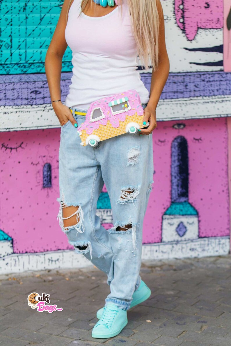Ice Cream Truck Purse / Fanny Pack Ice Cream Purse Ice Cream Etsy