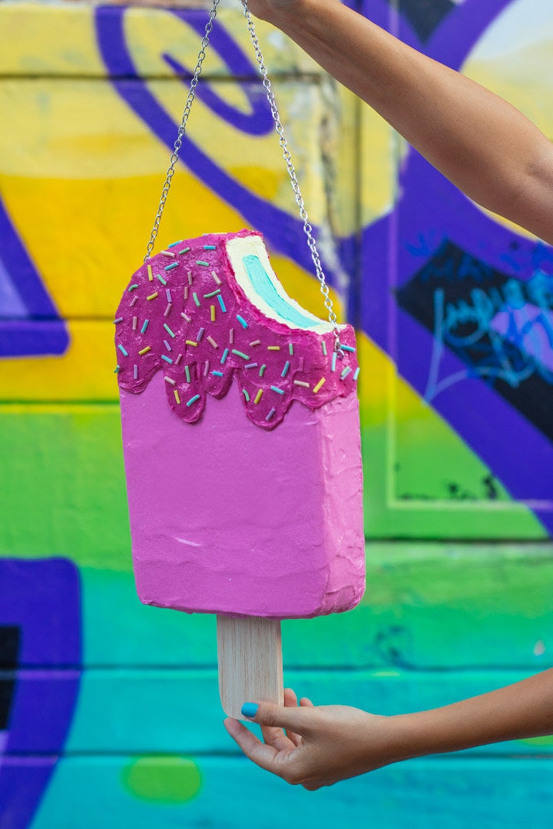 Strawberry Ice Cream Popsicle BAG / PURSE / CLUTCH Custom Etsy