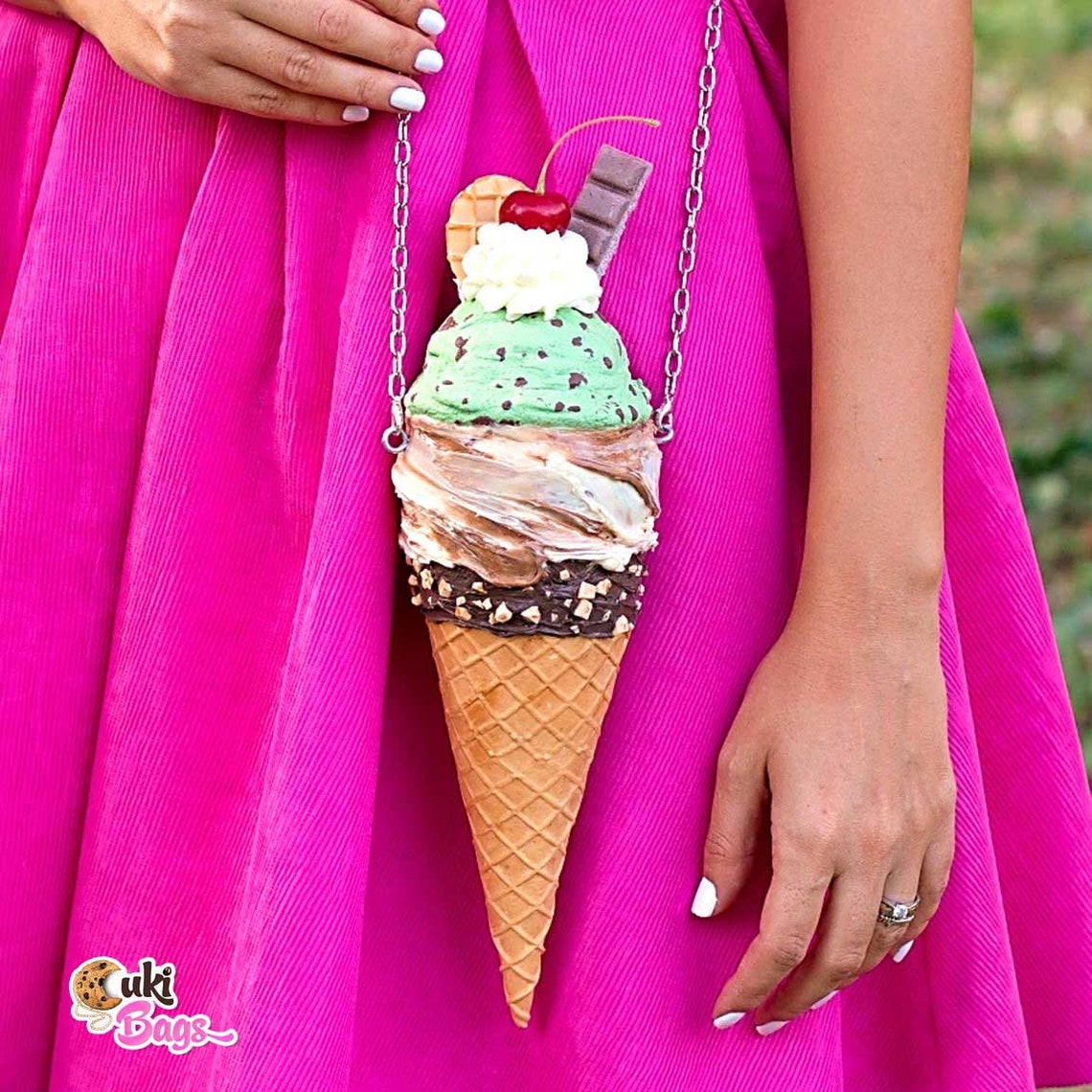 Ice Cream Cone Mini Purse novelty Bag Ice Cream Bag Cute Etsy