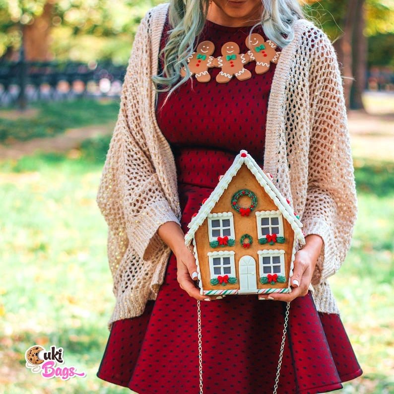 Gingerbread House Bag Christmas purse Winter bags Etsy