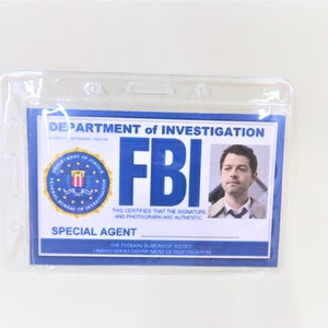 Supernatural ID Badge, Supernatural, Fake FBI ID, Cosplay , Cosplay ...