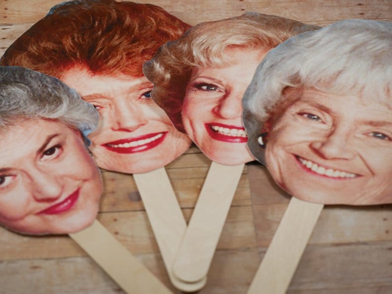 Rose Golden Girls party The Golden Girls photo booth Blanche Set of 4 Golden Girls photo booth props Dorothy Sophia