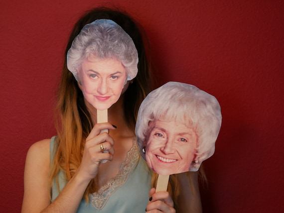 Rose Golden Girls party The Golden Girls photo booth Blanche Set of 4 Golden Girls photo booth props Dorothy Sophia