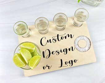 Tequila Flight Board | Custom Tequila Shot Board | Shot Tray | Tequila Gift | Gift for Her | Personalized Gift | Gift for Him | Custom
