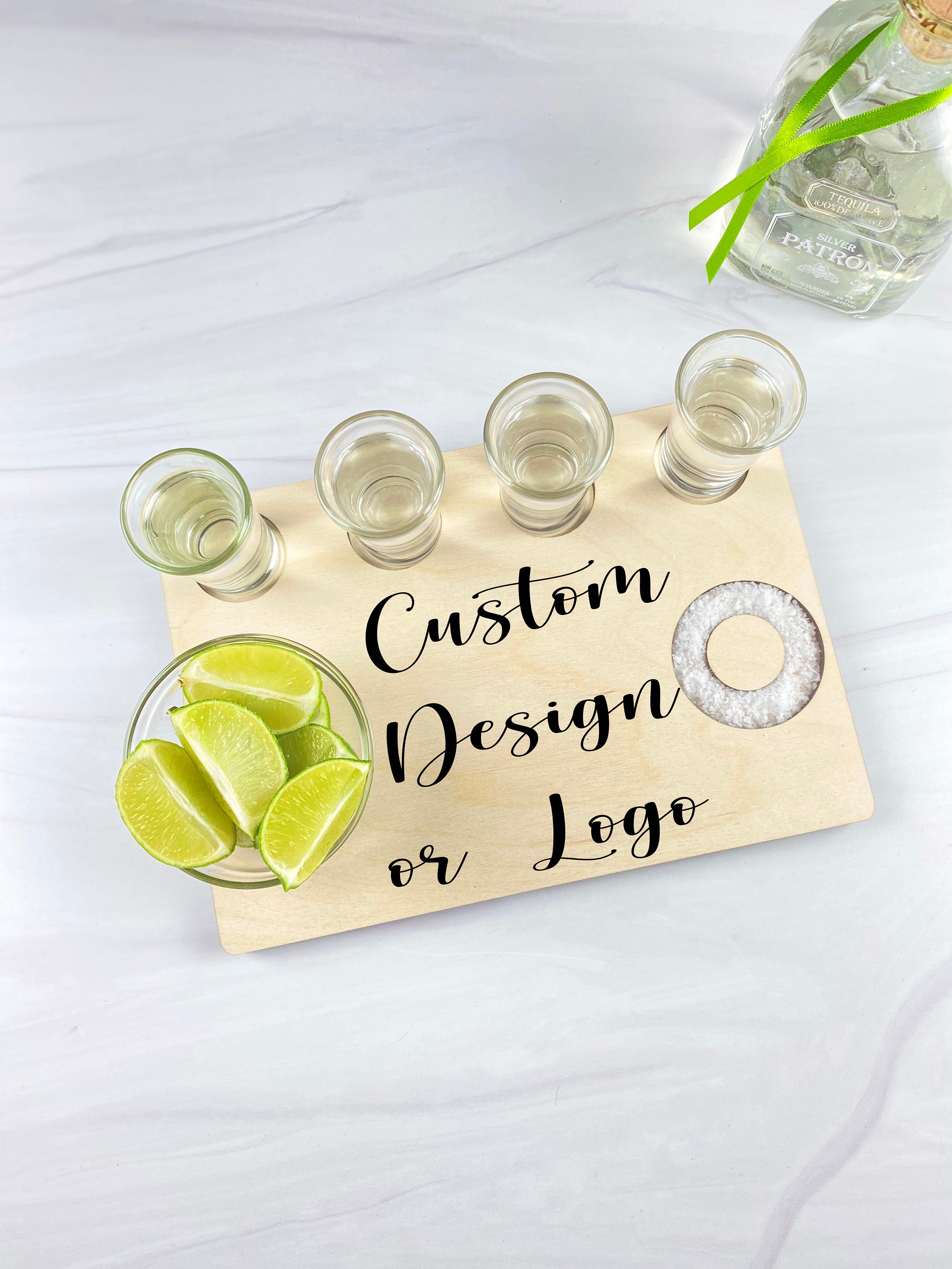 Tequila Flight Board Custom Tequila Shot Board Shot Tray Etsy