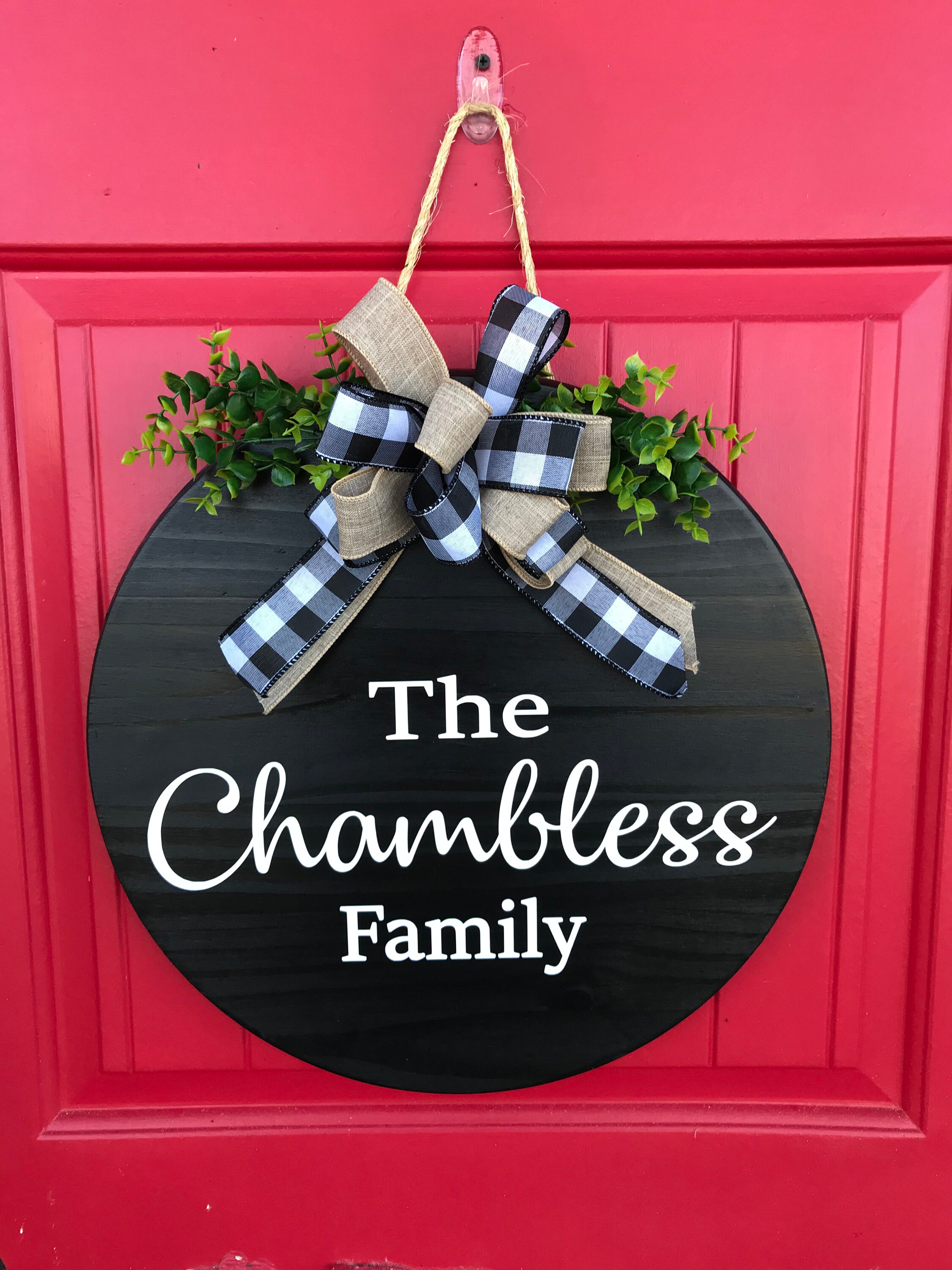 Personalized Front Door Sign Personalized Front Door Decor Etsy