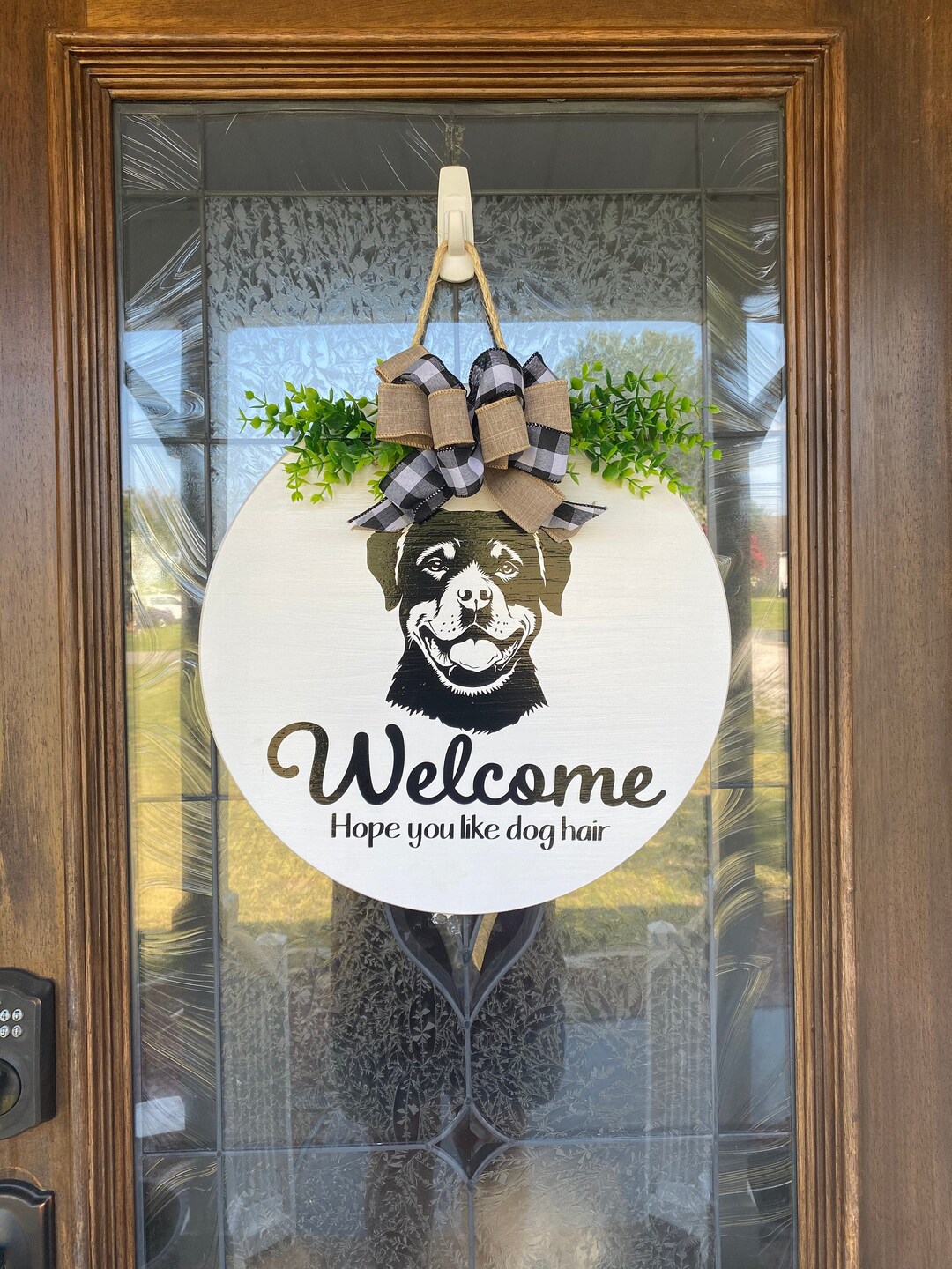 Starting Soon Rottweiler Sign Rottweiler Welcome Sign, Hope You Like Dog Hair Sign, Front Door Decor ...