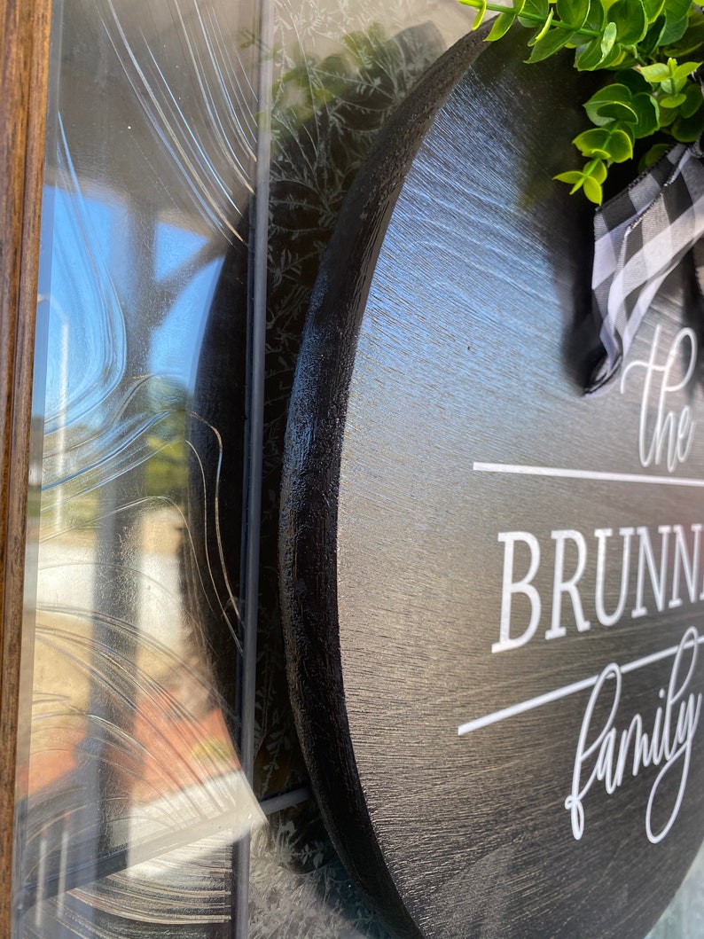 Front Door Decor Last Name/family Name Door Hanger Door Etsy